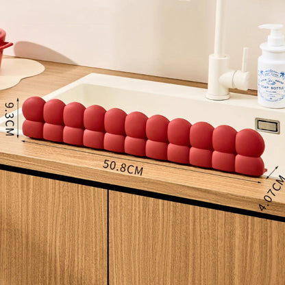 Protection anti-éclaboussures en silicone pour évier, avec ventouses