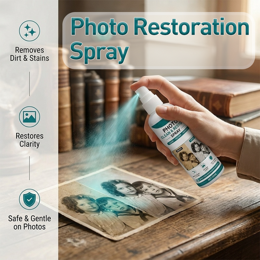 Spray nettoyant et restaurateur pour photos