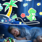Projecteur et veilleuse 2-en-1 Galaxy avec films de projection
