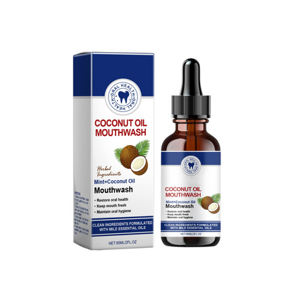 🌿🦷 50 % DE RÉDUCTION ! Bain de bouche naturel à la noix de coco et à la menthe – doux, sans alcool, apaise les gencives. Une haleine fraîche qui dure longtemps, un sourire plus éclatant. Sans danger pour un usage quotidien ! 💚✨
