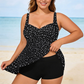 Haut de tankini à larges bretelles pour femme