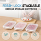 🥳2026 HOT SALE🥳💞50K+ SOLD! 📦🧊 50% OFF! Stackable Fridge Container with Airtight Lid – Transparent for quick view, stackable for space saving. Food‑grade, easy clean – a smarter fridge! 🏠✨