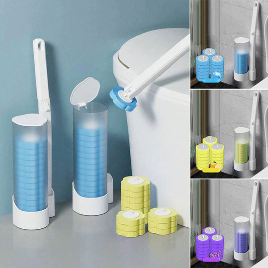 🦠 Kit de nettoyage pour WC sans bactéries — Têtes remplaçables | Système de recharge sans contact