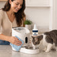 Spray nettoyant pour distributeurs d'aliments pour animaux avec lingette nettoyante