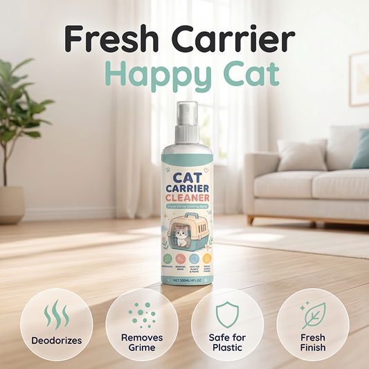 Spray nettoyant pour cages de transport pour chats