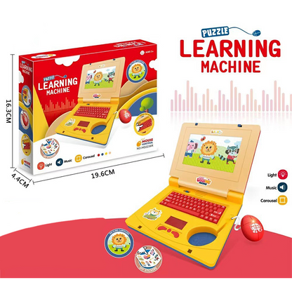 💻 55 % DE RÉDUCTION ! 🧸 Ordinateur portable jouet interactif de simulation – Lumières, sons et jeux éducatifs – Stimule de manière ludique la créativité et la motricité des enfants 🎵