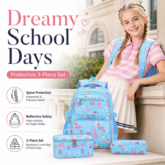 🥳 PLUS DE 50 000 EXEMPLAIRES VENDUS ! 🔥 50 % DE RÉDUCTION ! Sac à dos d'école mignon à multiples poches pour filles