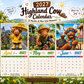 ✨️Surprise : 50 % de réduction ! 🐮Que mai 2027 vous apporte une chance incroyable ! 🔥Calendrier mural humoristique « Highland Cow » 2027 | Calendrier mural au format A4 |