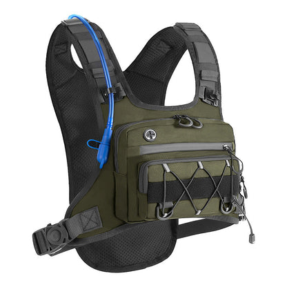 🔥Promotion exceptionnelle : 50% de réduction🔥 Lot de gilets de cyclisme avant et arrière pour homme – Compatible avec un système d'hydratation, 3 L de capacité de rangement, maille respirante 🏃