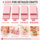 💅 OFFRE ÉCLAIR – 50 % DE RÉDUCTION ! 🎨 Plaques pour façonner des billes d'argile – 4 tailles précises (2/3/4/5 mm), double face, en PLA léger, pour ongles 3D/bijoux/miniatures – rose/gris/blanc 🏆