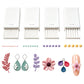 💅 OFFRE ÉCLAIR – 50 % DE RÉDUCTION ! 🎨 Plaques pour façonner des billes d'argile – 4 tailles précises (2/3/4/5 mm), double face, en PLA léger, pour ongles 3D/bijoux/miniatures – rose/gris/blanc 🏆