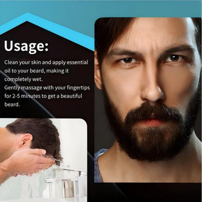 🧔💧 Huile essentielle nourrissante pour le soin de la barbe – hydrate, adoucit et nourrit ! 🌿✨