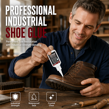 💞 PLUS DE 50 000 EXEMPLAIRES VENDUS ! 👟🔧 50 % DE RÉDUCTION ! Colle imperméable pour chaussures – prise rapide en 45 secondes, réparation de semelles et bien plus encore. Finies les factures de cordonnerie : réparez vos chaussures vous-même ! 🛡️✨