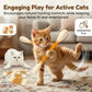 🔥 50 % DE RÉDUCTION AUJOURD'HUI ! 🐱 Jouet interactif avec tige et herbe à chat pour chats
