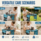 🐱🛏️ Lit de toilettage pliable 2-en-1 – Table stable et antidérapante, se transforme en couchage douillet, idéal pour brosser, couper les griffes et offrir une sieste réparatrice 💤✂️