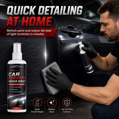 ✨50 % DE RÉDUCTION ! Spray universel pour réparer les rayures de voiture – Efface rapidement les rayures légères, les traces de polissage et les éraflures.redonnez de l'éclat à votre voiture en quelques minutes ! 🛡️💨