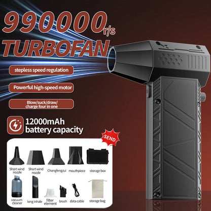💨 -50% ! Souffleur & Aspirateur Portatif Sans Fil 🔧 Double fonction, puissance redoutable, idéal pour bureau, maison, atelier et voiture 🧹 Offre limitée ⏳