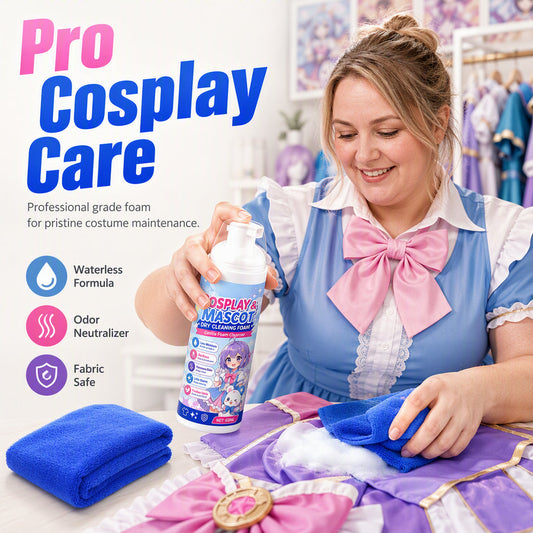 🎭💨 50 % DE RÉDUCTION ! Nettoyant moussant portable – Sans eau, sans rinçage – élimine le maquillage, la sueur et la saleté des sols. Idéal pour le cosplay, les costumes de furries et les tenues de carnaval – restez frais tout au long du salon ! 👗✨