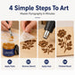 🔥50 % DE RÉDUCTION ! Pâte à pyrograver thermosensible – Réalisez vous-même des motifs pyrogravés sur du bois, du cuir et de la toile à l'aide d'un pistolet thermique ! 🎨✨