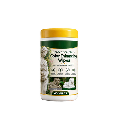 🥳PROMOTION EXCEPTIONNELLE🥳💞PLUS DE 50 000 EXEMPLAIRES VENDUS ! 🏛️✨ Lingettes nettoyantes et lustrantes pour sculptures de jardin – 40 lingettes pour faire briller vos statues d'extérieur !