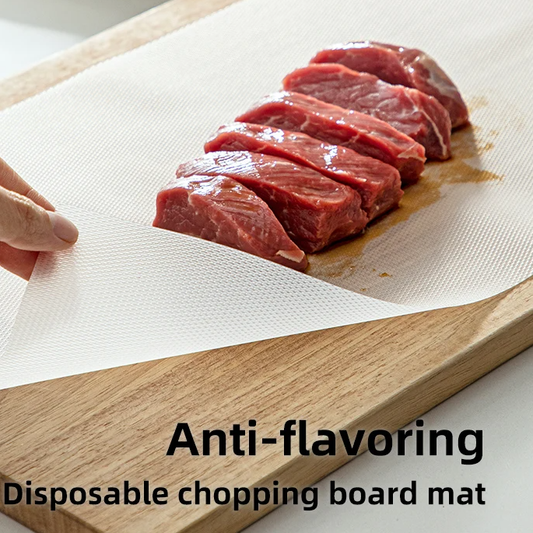 🥳 BEST-SELLER 2026 🥳 Tapis de découpe PE – Antibactérien, anti-transfert d'odeurs – Réutilisable et anti-odeurs – Idéal pour la viande, le poisson et les légumes ! 🛡️💨