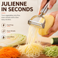 🔥50 % DE RÉDUCTION ! Éplucheur et coupe-légumes en julienne 2-en-1 en acier inoxydable – Épluchez et coupez en julienne en quelques secondes, ne rouille pas et passe au lave-vaisselle ! 🥕✨
