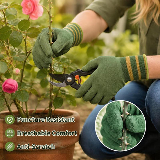 🧤 50 % DE RÉDUCTION ! 🌱 Protégez vos mains pendant le jardinage – Gants de jardin en caoutchouc robustes, antidérapants, résistants à l'usure, adaptés à l'entretien des plantes et à la taille.
