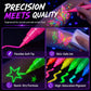 50 % DE RÉDUCTION⚡PLUS DE 50 000 EXEMPLAIRES VENDUS💕Stylos tatouage phosphorescents – Sans danger, s'effacent au lavage et brillent sous la lumière noire ! ✨🇬🇧 | Parfaits pour Glastonbury, les anniversaires et bien plus encore