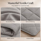🛏️🧵 Parure de couette matelassée 3 pièces – Microfibre brossée, respirante et adaptée à toute saison