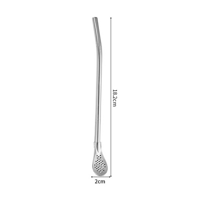 ☕ 50 % DE RÉDUCTION EN CE MOMENT ! Filtre à thé, cuillère à thé et paille 2-en-1 – cuillère-filtre microperforée, embout plat et réutilisable – idéale pour les feuilles de thé en vrac et les mélanges fleuris 🍵✨
