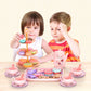 🍵🦄 Set de théière jouet pour enfant – 17 pièces, portable, jeu d’imagination, une dînette complète pour organiser des goûters magiques et développer la créativité des petits 🎀✨