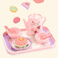 🍵🦄 Set de théière jouet pour enfant – 17 pièces, portable, jeu d’imagination, une dînette complète pour organiser des goûters magiques et développer la créativité des petits 🎀✨