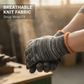 Gants de travail de protection résistants, tricotés, calibre 10