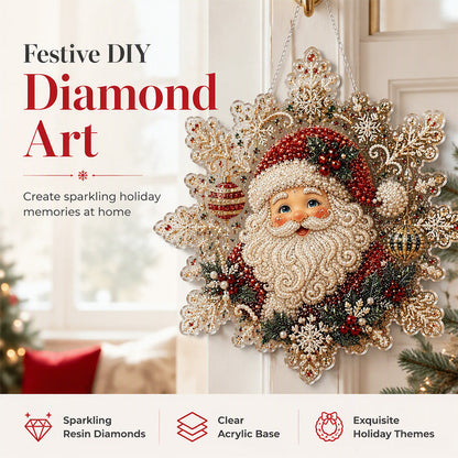 🎅 Cadeau de Noël Anticipé – 50% de Réduction ! 🎄 Kit Art Diamant de Noël à Suspendre 🎨