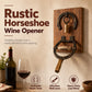 🍷⚡ Déboucheur à vin fer à cheval vintage mural – Décoratif, facile, charme rustique, ouvrez vos bouteilles sans effort tout en ajoutant une touche authentique à votre cuisine ou votre bar 🥂✨