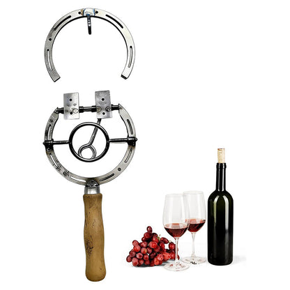 🍷⚡ Déboucheur à vin fer à cheval vintage mural – Décoratif, facile, charme rustique, ouvrez vos bouteilles sans effort tout en ajoutant une touche authentique à votre cuisine ou votre bar 🥂✨