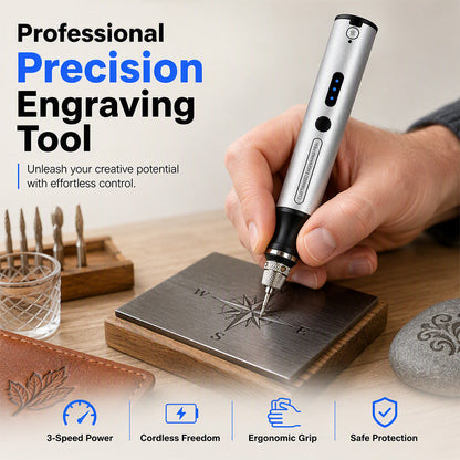 ⏳🔥OFFRE À DURÉE LIMITÉE : 50 % DE RÉDUCTION ! ⏰🖊️ Mini-stylo graveur électrique sans fil – Outil de gravure de précision portable