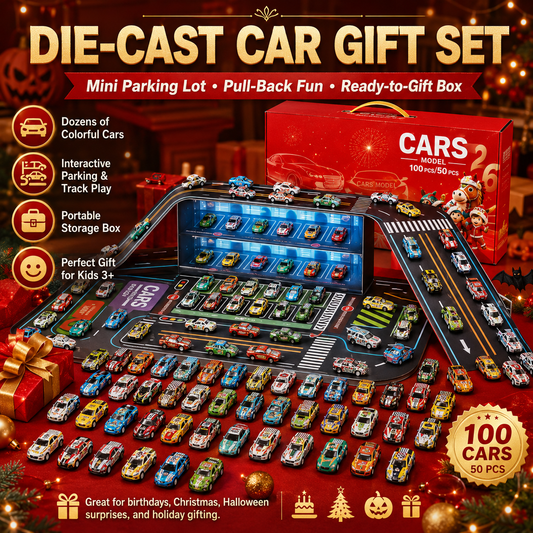 🔥 50 % DE RÉDUCTION 🚗 Ensemble de jeu avec garage et petites voitures pliables – Garez, jouez et rangez en quelques secondes ✨