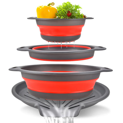 🔥 OFFRE LIMITÉE : -50 % ! 🥗 Passoire Pliable Multifonction – Égouttoir avec Base de Vidange, Compacte & Pratique pour la Cuisine ✨