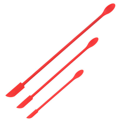 🧴 50 % DE RÉDUCTION EN CE MOMENT ! ✨ Mini-set de spatules en silicone pour le maquillage et les soins de la peau – conception à double extrémité, silicone souple et plusieurs tailles – idéal pour récupérer jusqu'à la dernière goutte de vos produits 💄🧖‍♀️