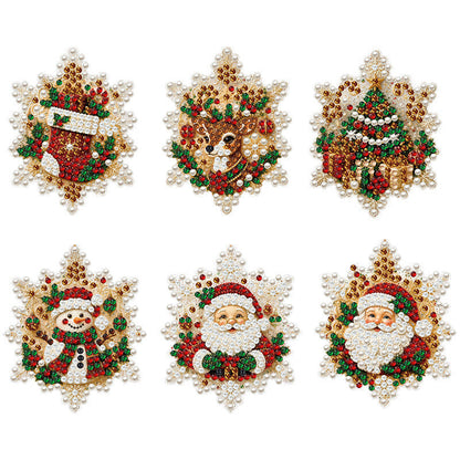 🎄50% OFF Pré-ventes de Noël ! Kit de bricolage de Noël : décorations à peindre et à suspendre – Décorations de sapin de Noël à réaliser soi-même avec des strass 5D nacrés, kit de bricolage festif pour la décoration de Noël de votre intérieur