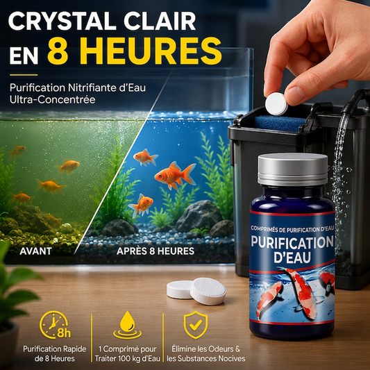 ✨50 % de réduction 💧🐠 Pastilles professionnelles de traitement de l'eau pour aquarium – favorisent les bactéries bénéfiques, la filtration biologique et sont faciles à utiliser – idéales pour une eau plus claire et des poissons en bonne santé 🌊