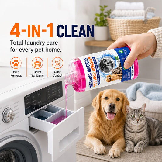 🔥 50% DE RÉDUCTION ! ✨Nettoyant en profondeur pour lave-linge, spécial poils d'animaux