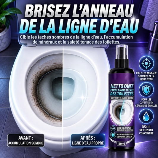 🥳OFFRE EXCEPTIONNELLE🥳💞Plus de 10 000 exemplaires vendus ! Nettoyant pour la ligne d'eau ! Élimine les traces noires, formule adhérente et moins d'efforts de récurage. Pour une cuvette de WC propre – procurez-vous le vôtre ! ✅