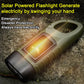 🔥‑50% Réduction ! Lampe de poche solaire à manivelle 🔦 Sans batterie, éclairage d'urgence parfait pour les sorties extérieures ✨