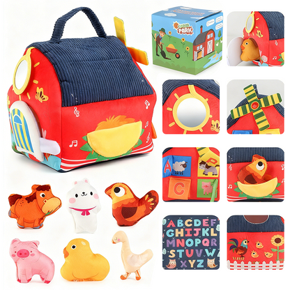 🏠 50 % DE RÉDUCTION MAINTENANT ! Kit de maison d'éveil pour enfant en matériaux sûrs – Créativité et apprentissage 2 en 1, développe la motricité, le langage et l'imagination, sans écran, dès 3 ans