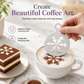 🎁💥DERNIER JOUR DE SOLDE : 50 % DE RÉDUCTION !!☕Pochoir en acier inoxydable pour le latte art