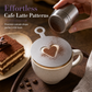 🎁💥DERNIER JOUR DE SOLDE : 50 % DE RÉDUCTION !!☕Pochoir en acier inoxydable pour le latte art