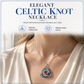 🔥PROMO -50%⏳ Collier femme pendentif nœud celtique ✨ Pierre de naissance, bijou symbolique et élégant pour tous les jours 💫
