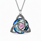 🔥PROMO -50%⏳ Collier femme pendentif nœud celtique ✨ Pierre de naissance, bijou symbolique et élégant pour tous les jours 💫